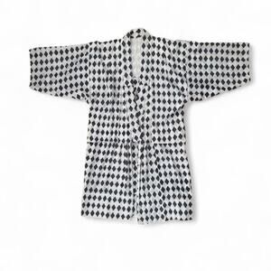 Vintage black white kimono
